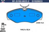 Комплект тормозных колодок GALFER B1.G102-0633.2