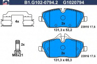 Комплект тормозных колодок GALFER B1.G102-0794.2