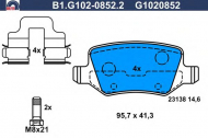 Комплект тормозных колодок GALFER B1.G102-0852.2