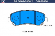 Комплект тормозных колодок GALFER B1.G102-0866.2