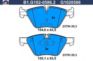 Комплект тормозных колодок GALFER B1.G102-0586.2