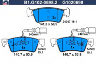 Комплект тормозных колодок GALFER B1.G102-0698.2