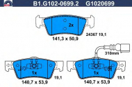 Комплект тормозных колодок GALFER B1.G102-0699.2