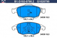 Комплект тормозных колодок GALFER B1.G102-0790.2