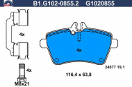 Комплект тормозных колодок GALFER B1.G102-0855.2