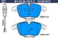 Комплект тормозных колодок GALFER B1.G120-1073.2