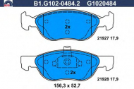 Комплект тормозных колодок GALFER B1.G102-0484.2