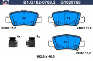Комплект тормозных колодок GALFER B1.G102-0768.2