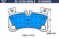 Комплект тормозных колодок GALFER B1.G102-0999.2