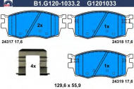 Комплект тормозных колодок GALFER B1.G120-1033.2