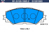 Комплект тормозных колодок GALFER B1.G120-1065.2