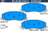 Комплект тормозных колодок GALFER B1.G120-1147.2