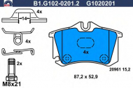 Комплект тормозных колодок GALFER B1.G102-0201.2