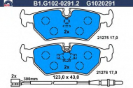 Комплект тормозных колодок GALFER B1.G102-0291.2