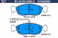 Комплект тормозных колодок GALFER B1.G102-0292.2