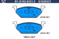 Комплект тормозных колодок GALFER B1.G102-0331.2
