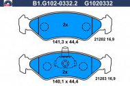 Комплект тормозных колодок GALFER B1.G102-0332.2