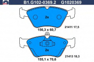 Комплект тормозных колодок GALFER B1.G102-0369.2
