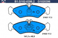 Комплект тормозных колодок GALFER B1.G102-0396.2