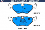 Комплект тормозных колодок GALFER B1.G102-0415.2
