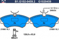 Комплект тормозных колодок GALFER B1.G102-0459.2