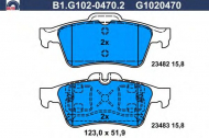 Комплект тормозных колодок GALFER B1.G102-0470.2