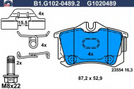 Комплект тормозных колодок GALFER B1.G102-0489.2