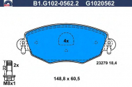 Комплект тормозных колодок GALFER B1.G102-0562.2