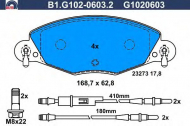 Комплект тормозных колодок GALFER B1.G102-0603.2