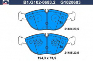 Комплект тормозных колодок GALFER B1.G102-0683.2