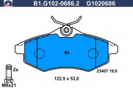 Комплект тормозных колодок GALFER B1.G102-0686.2