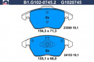 Комплект тормозных колодок GALFER B1.G102-0745.2