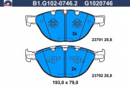 Комплект тормозных колодок GALFER B1.G102-0746.2