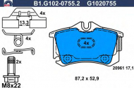 Комплект тормозных колодок GALFER B1.G102-0755.2