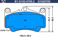 Комплект тормозных колодок GALFER B1.G102-0785.2