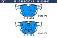 Комплект тормозных колодок GALFER B1.G102-0803.2