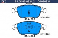 Комплект тормозных колодок GALFER B1.G102-0834.2