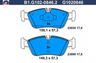 Комплект тормозных колодок GALFER B1.G102-0846.2