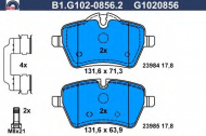 Комплект тормозных колодок GALFER B1.G102-0856.2