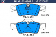 Комплект тормозных колодок GALFER B1.G102-0862.2