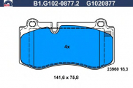 Комплект тормозных колодок GALFER B1.G102-0877.2