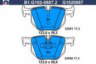 Комплект тормозных колодок GALFER B1.G102-0887.2
