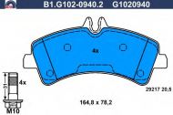 Комплект тормозных колодок GALFER B1.G102-0940.2