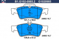 Комплект тормозных колодок GALFER B1.G102-0985.2