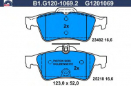 Комплект тормозных колодок GALFER B1.G120-1069.2