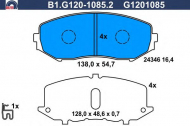 Комплект тормозных колодок GALFER B1.G120-1085.2
