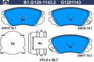 Комплект тормозных колодок GALFER B1.G120-1143.2
