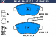 Комплект тормозных колодок GALFER B1.G120-1225.2