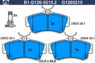 Комплект тормозных колодок GALFER B1.G120-5215.2