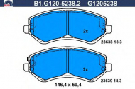 Комплект тормозных колодок GALFER B1.G120-5238.2